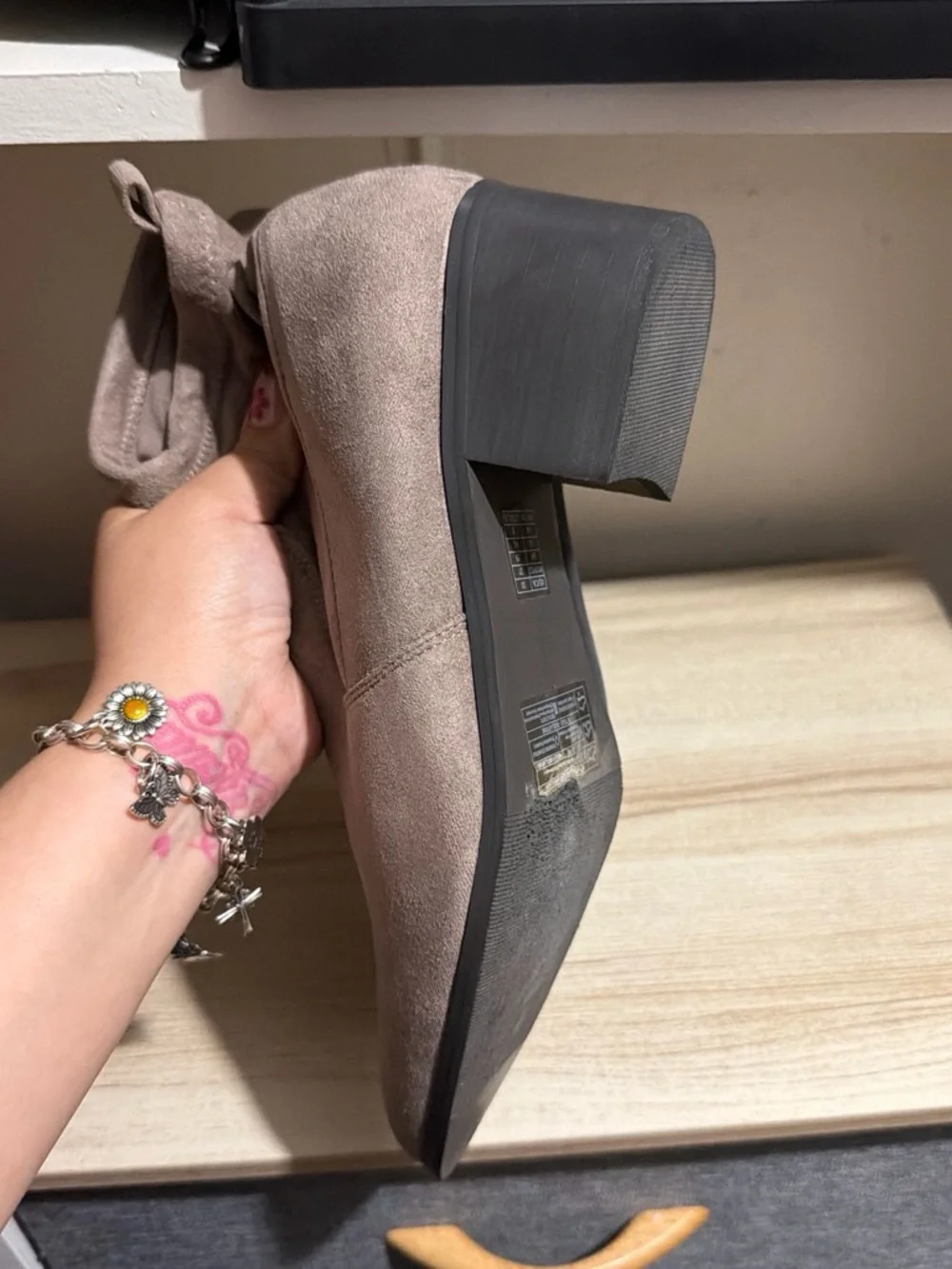 Women's 🔥 Taupe Suede Ankle Boots
